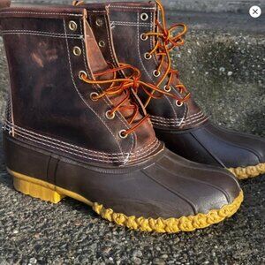 Brand New Womens LL Bean Duck Boots- Bean Boot- Flannel Lined